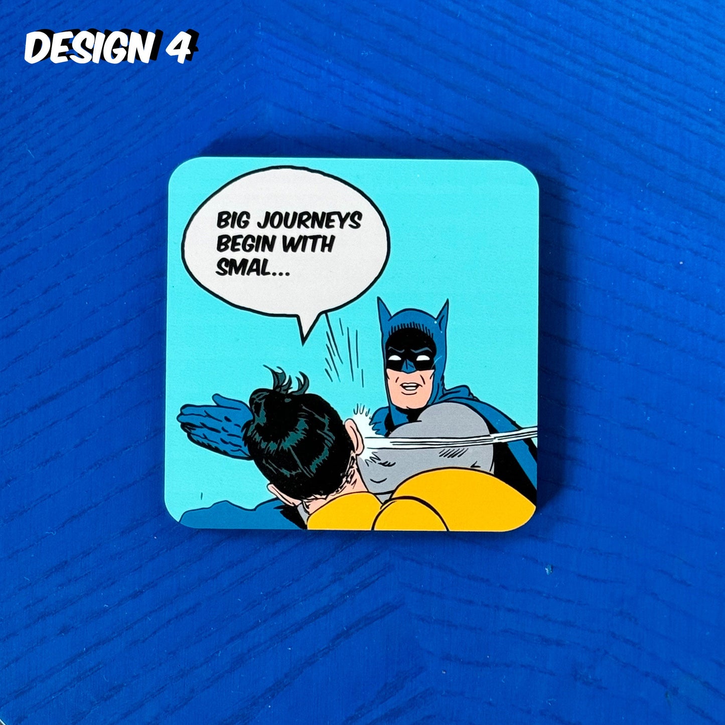 Batman and Robin 'slap' anti-motivational coasters (set of 4)