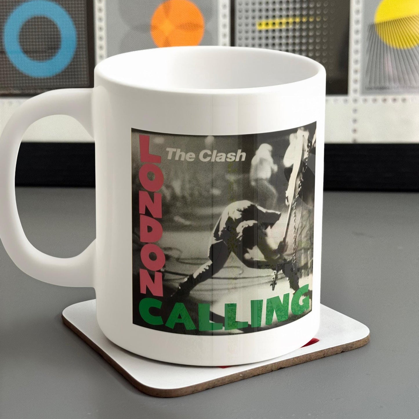 Personalised song lyrics mug. A great custom music-themed keepsake for anniversaries and birthdays by David Asch Art & Design