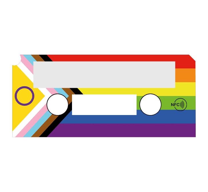 Personalised mixtape keyring - share your favourite music with a tap of the phone