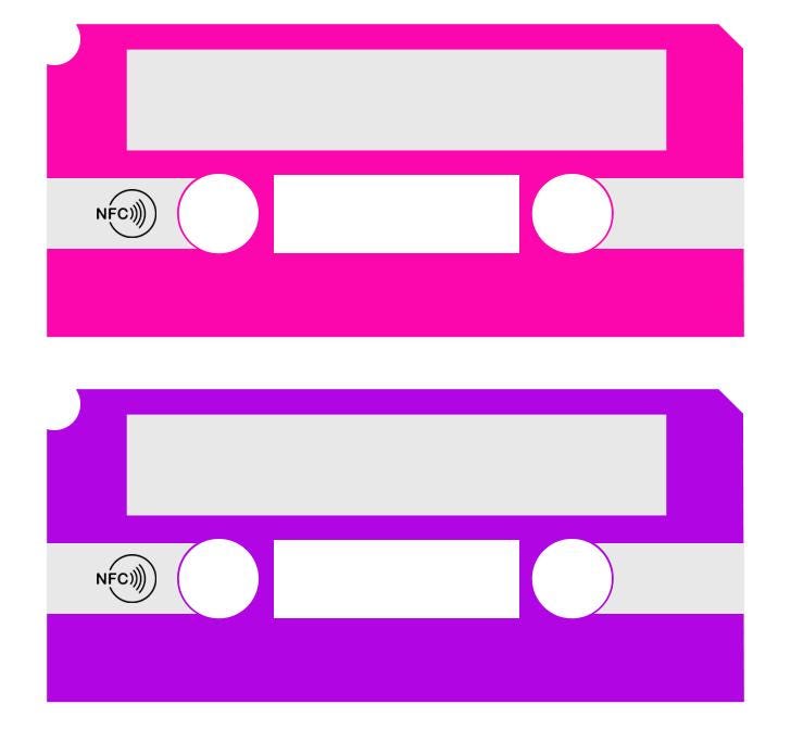 Personalised mixtape keyring - share your favourite music with a tap of the phone