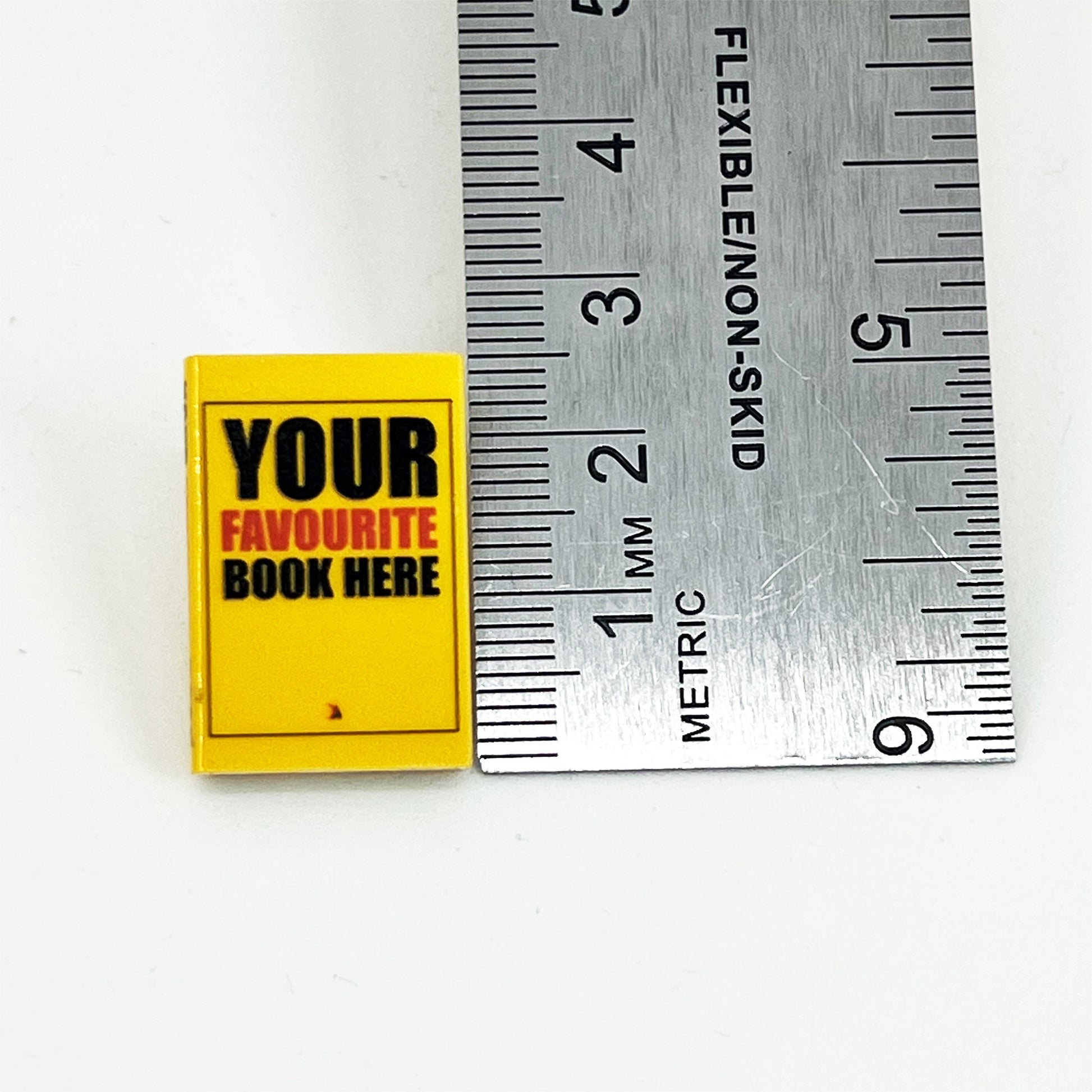 Personalised mini book lapel pin