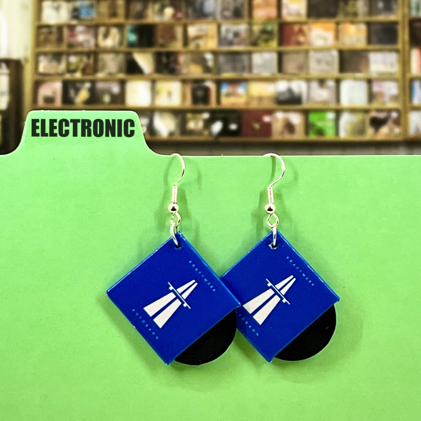 Kraftwerk - Autobahn mini vinyl record album earrings