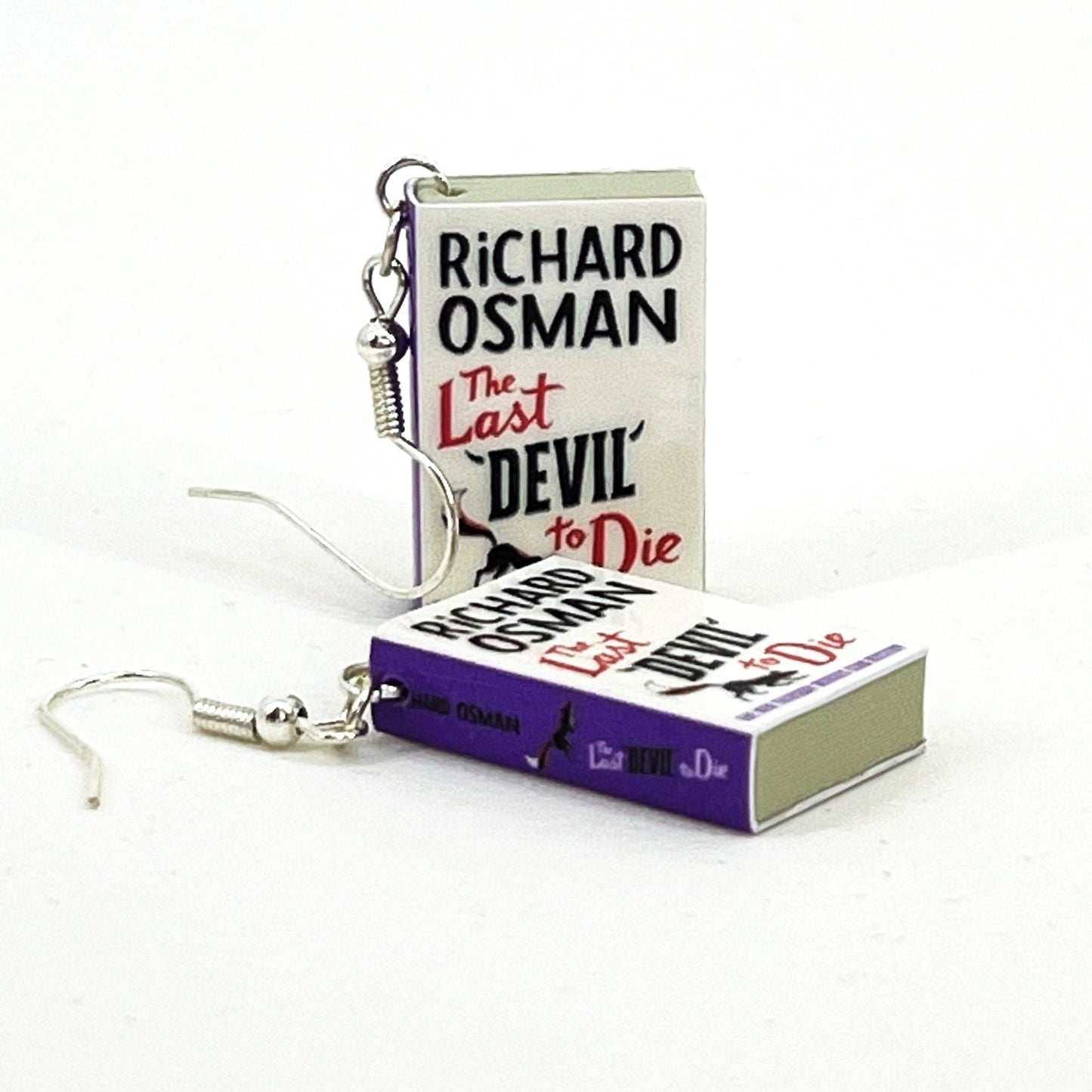 Thursday Murder Club mini book earrings