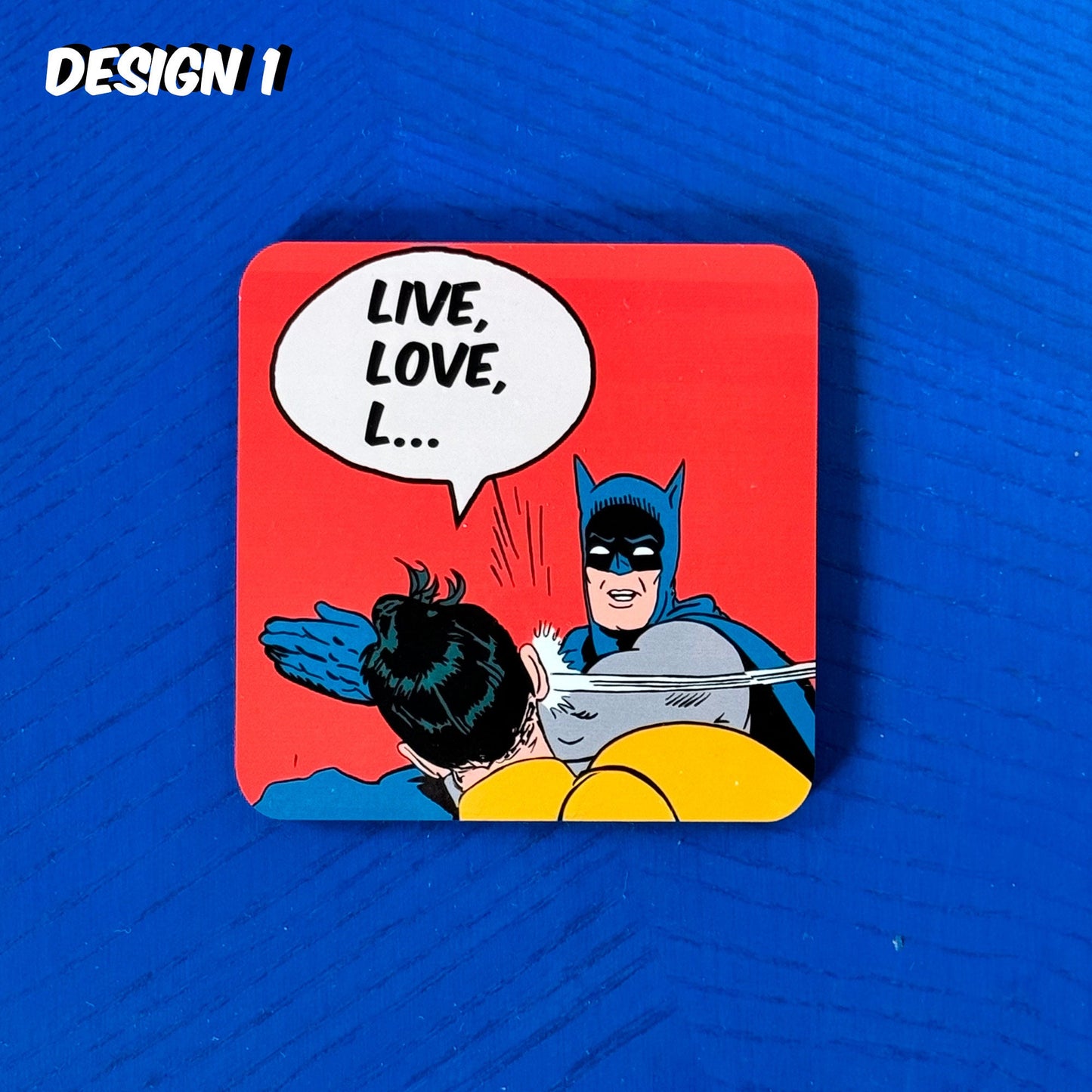 Batman and Robin 'slap' anti-motivational coasters (set of 4)