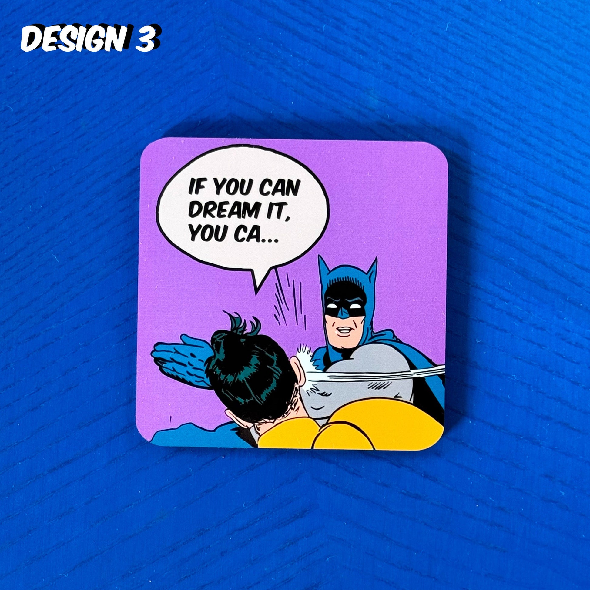 Batman and Robin 'slap' anti-motivational coasters (set of 4)