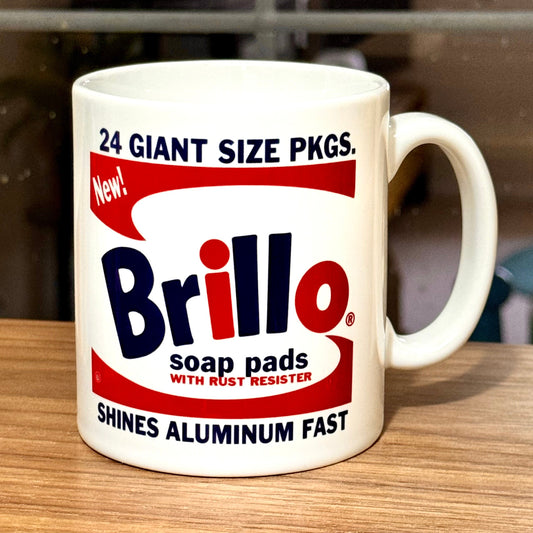 Pop-art Brillo Box design ceramic mug