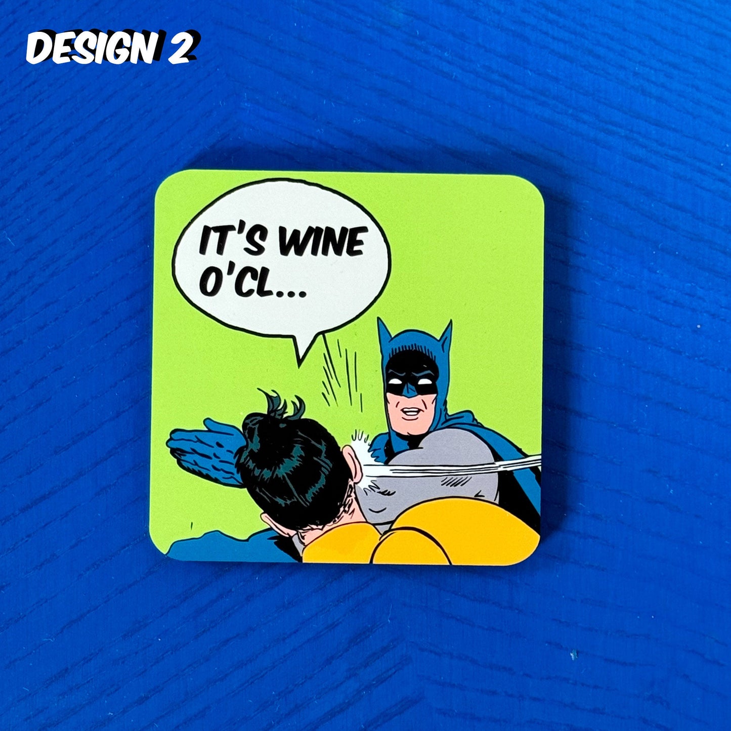 Batman and Robin 'slap' anti-motivational coasters (set of 4)