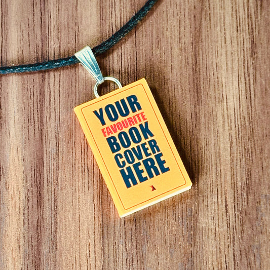 Personalised mini book pendant