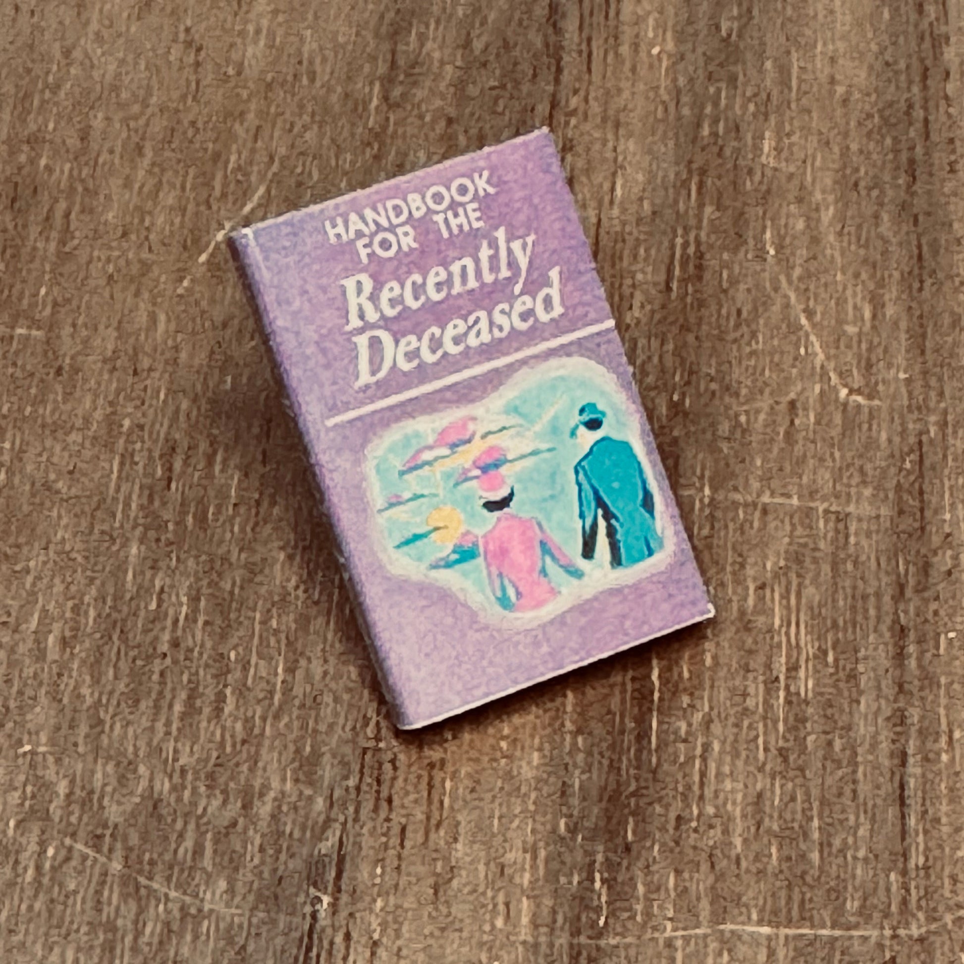 Beetlejuice 'Handbook for the Recently Deceased' lapel pin