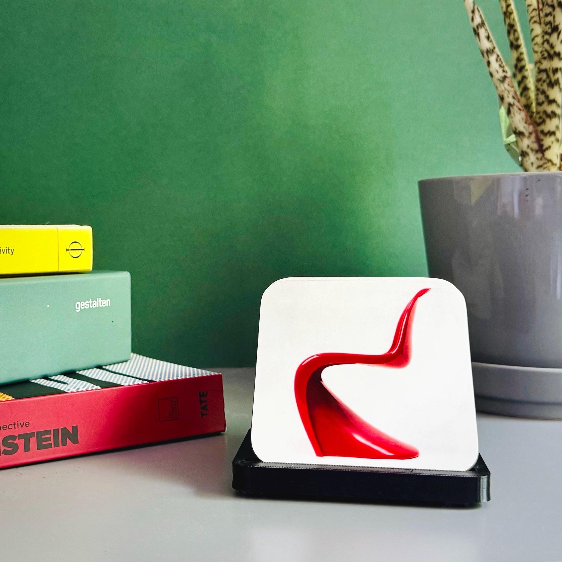 Mid-century chairs coasters (set of 4). Perfect present for a fan of iconic design by David Asch Art & Design