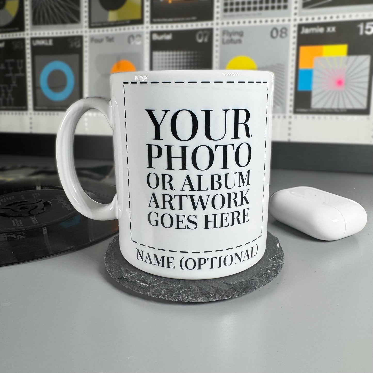 Personalised song lyrics mug