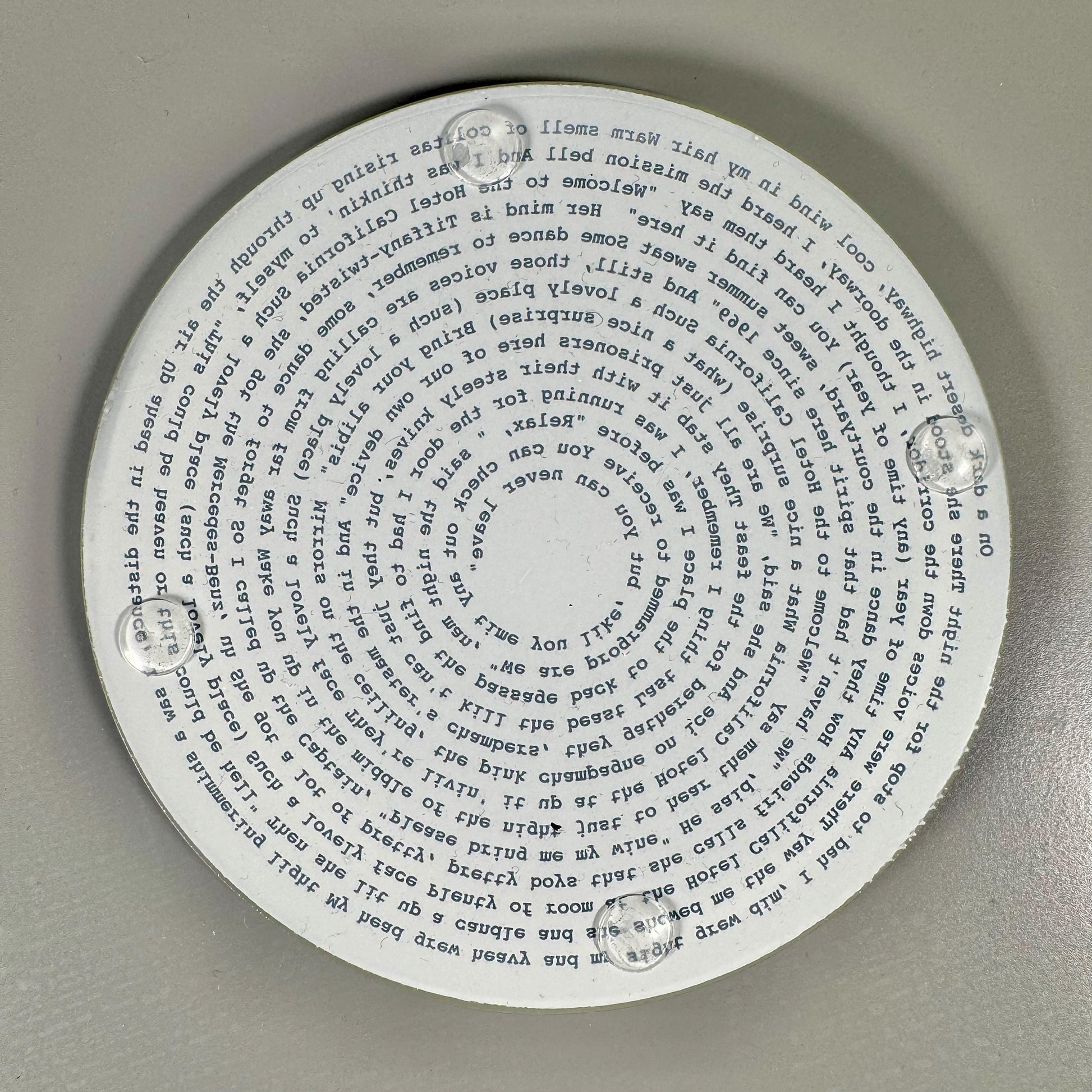 Custom song lyric glass coaster - always be reminded of a special song