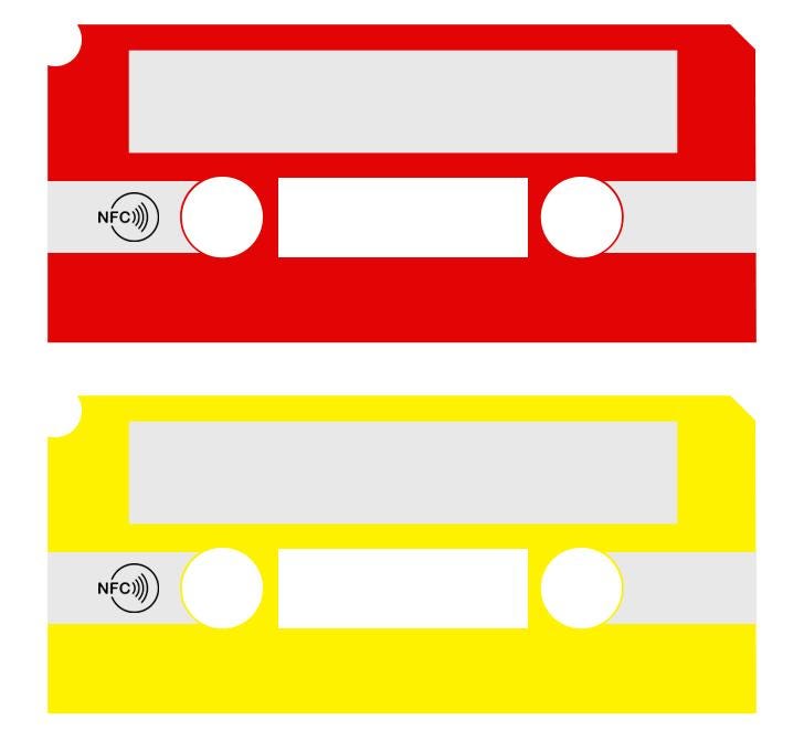 Personalised mixtape keyring - share your favourite music with a tap of the phone